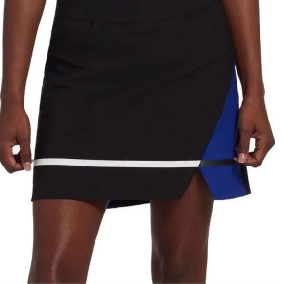 Slazenger golf black color block performance skirt with shorts woman's size 14 - Picture 1 of 13